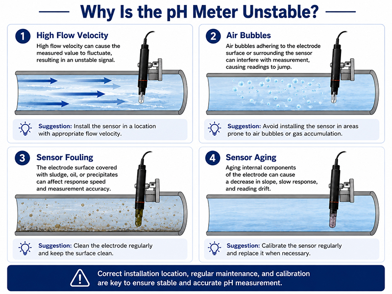 4 Common Causes of Unstable pH Readings