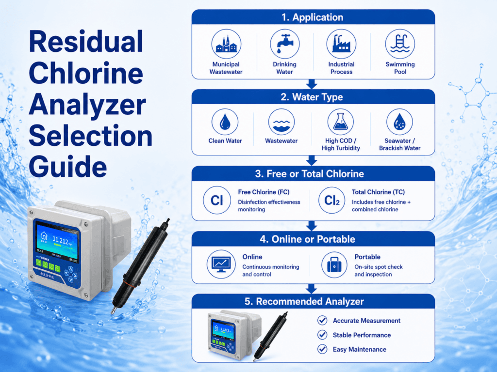 Residual chlorine analyzer selection guide
