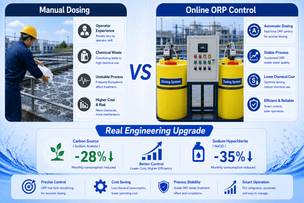 Online ORP monitoring improves wastewater process control