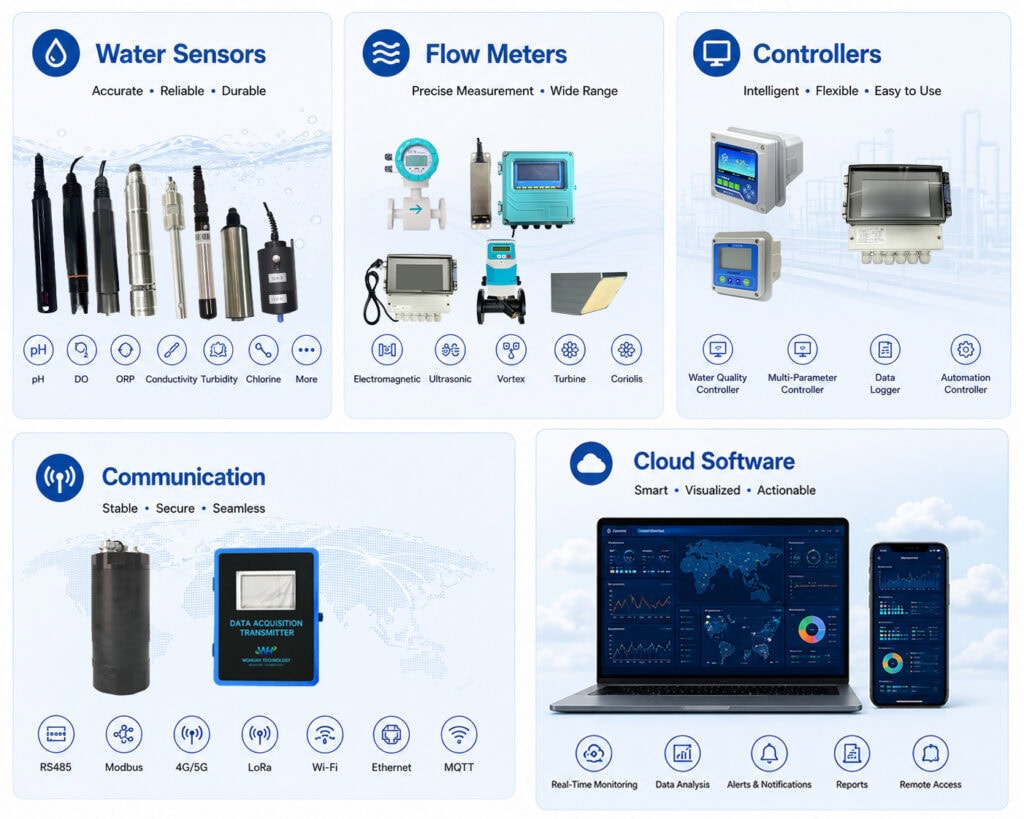 core components of a water monitoring system