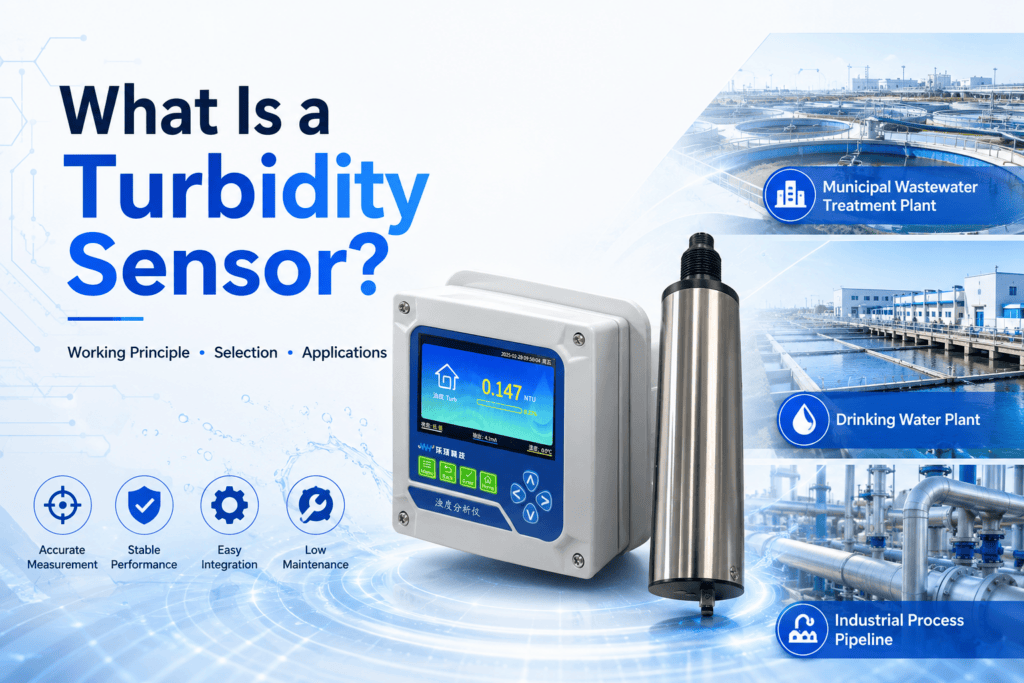 Industrial turbidity sensor used for online water quality monitoring