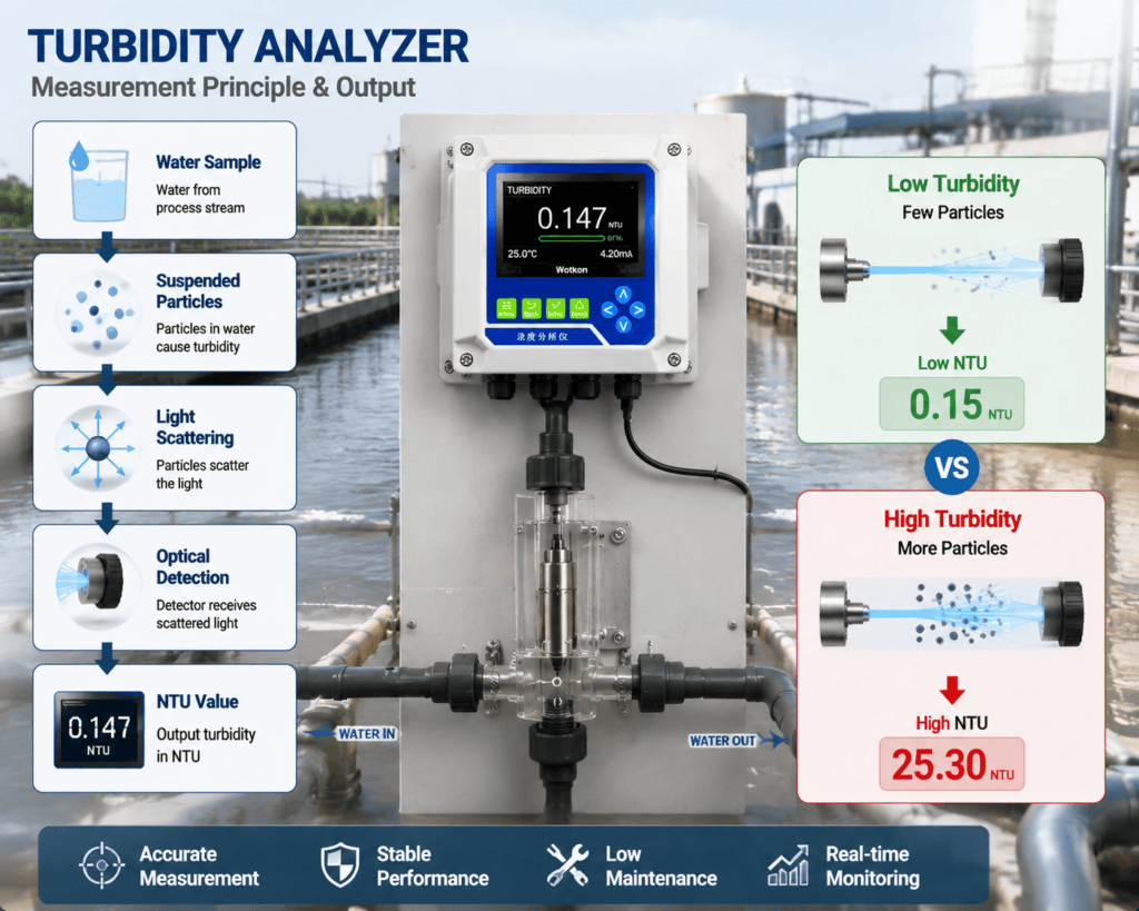 What is a turbidity analyzer and how NTU measurement works